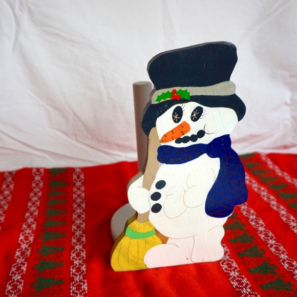 Vintage Snowman Paper Towel Holder - Picture 1 of 4